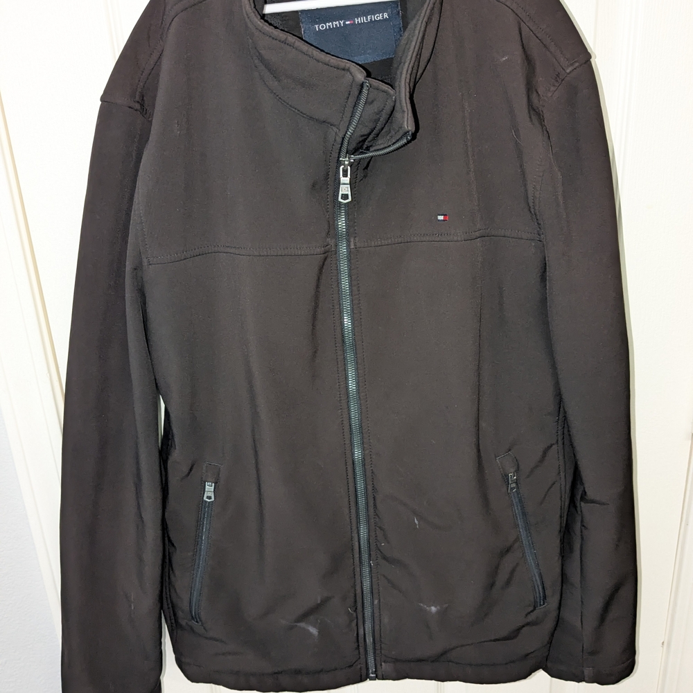 Tommy Hilfiger Men's Dark Brown Windbreaker